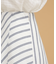LB.03／ストライプエスカルゴ切り替えフレアスカート