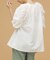LB.03／リップルコットンフォルムスリーブブラウス