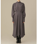 casa fline／ハイネックタックイレヘムドレス