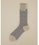 LB.03／ジオメトリックツートンカラーソックス