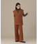 casa fline／幾何パターンニットベスト