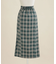 LB.04／ストレートシルエットチェック柄スカート
