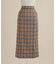 LB.04／ストレートシルエットチェック柄スカート