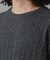 LB.03／カシミヤミックスケーブルニット