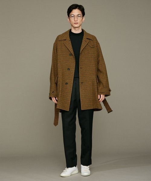 LB.01／チェックツイードカーコート｜ナノ・ユニバースの通販｜&mall