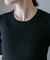 LB.04／WEB限定 洗濯機洗可パール半袖リブニット