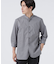 LB.03／｢ICE FLOW LINEN｣バンドカラーシャツ 7分袖