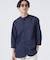LB.03／｢ICE FLOW LINEN｣バンドカラーシャツ 7分袖