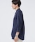 LB.03／｢ICE FLOW LINEN｣バンドカラーシャツ 7分袖