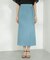 LB.03／メランジドライ ベルト付きタイトスカート(セットアップ可)