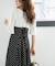 LB.04／ドットウエストレースアップワンピース