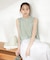LB.03／ノースリーブギャザーネックブラウス