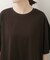 LB.04／超長綿サイドスリットチュニック丈Tシャツ