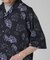 LB.03／ダークボタニカルプリント ハーフスリーブ シャツ