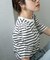 LB.04／ボーダーパワショルカットソー