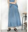 テンセル(TM)デニム フレアスカート(セットアップ可)