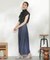 テンセル(TM)デニム フレアスカート(セットアップ可)