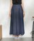 テンセル(TM)デニム フレアスカート(セットアップ可)