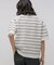 LB.04／透かし編みボーダーニットTシャツ