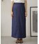 デニムライクタイトマキシスカート
