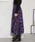 キュプラコットン サークルプリントギャザースカート(セットアップ可)