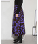 キュプラコットン サークルプリントギャザースカート(セットアップ可)