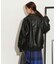 WEB限定／ライトウエイトビックシルエットフェイクレザーブルゾン男女兼用