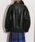 WEB限定／ライトウエイトビックシルエットフェイクレザーブルゾン男女兼用