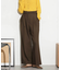 ベルト付きセミワイドツイルパンツ
