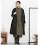 Vネックノーカラーコート