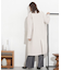 Vネックノーカラーコート