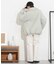 撥水加工・機能中綿 スタンドカラーオーバーミドルコート