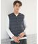 TAION／V-NECK BUTTON DOWN VEST