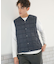 TAION／V-NECK BUTTON DOWN VEST