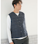 TAION／V-NECK BUTTON DOWN VEST