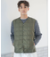 TAION／V-NECK BUTTON DOWN VEST