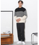 グラデーションワイドボーダーニット