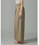 ウールチェックワイドパンツ