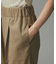 ウールチェックワイドパンツ