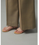 ウールチェックワイドパンツ