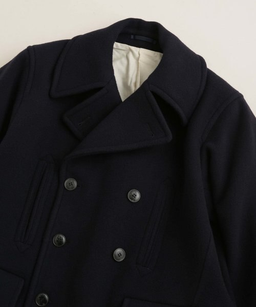 YLEVE／WOOL MOSSER PEA COAT｜ナノ・ユニバースの通販｜&mall（アンド