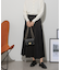 サイド切り替えサテンスカート