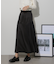 サイド切り替えサテンスカート