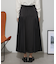 サイド切り替えサテンスカート