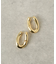 オーバルフープピアス