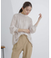 フロントシャーリングブラウス