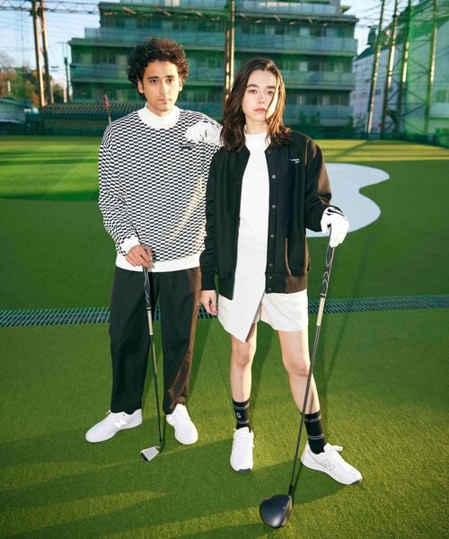 【新品】nano universe GOLF/ナイロンクロス1タックパンツ　L nano universe GOLF／ナイロンクロス1タックパンツ｜ナノ