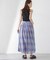 シアーチェックランダムタックスカート