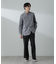 「ICE FLOW LINEN」バンドカラーシャツ 長袖