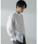 「ICE FLOW LINEN」バンドカラーシャツ 長袖